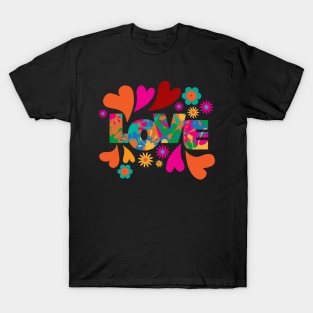 Love Heart colorful design T-Shirt